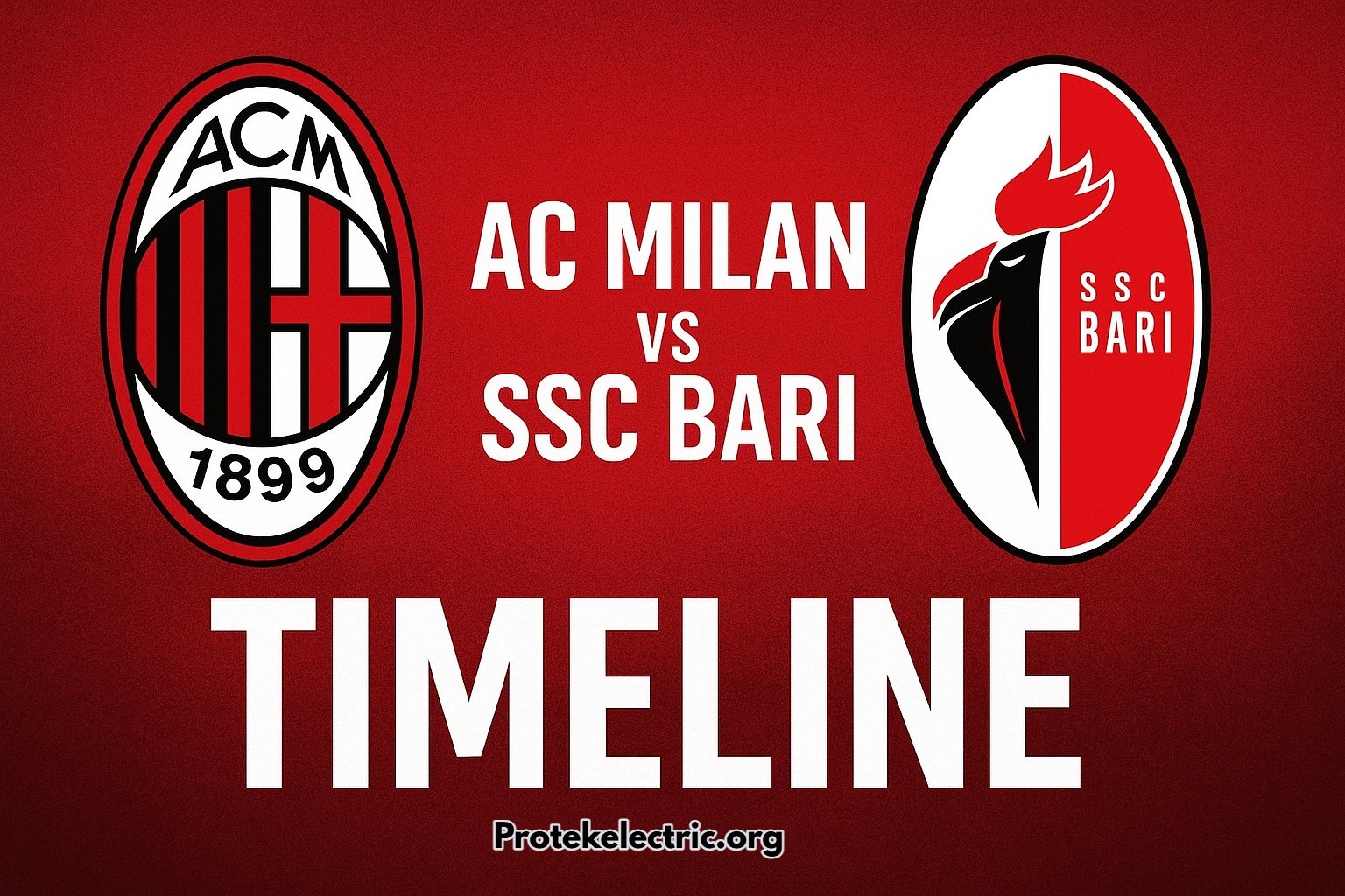 ac milan vs ssc bari timeline
